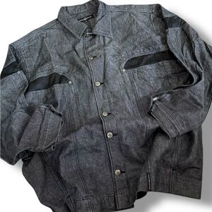 Calvin Klein Denim Jacket in Black and Gray